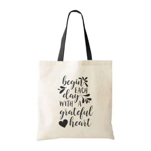 Quote Print Cotton Bags