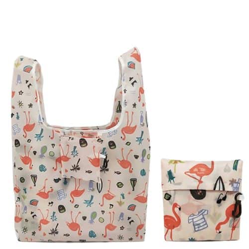 Flower Print Foldable Shopping Bag