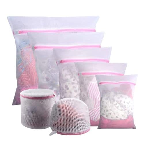 Zipper Closure Mesh Laundry Bags