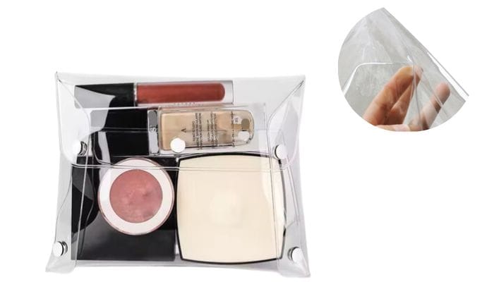 PVC transparent bag for cosmetic bags