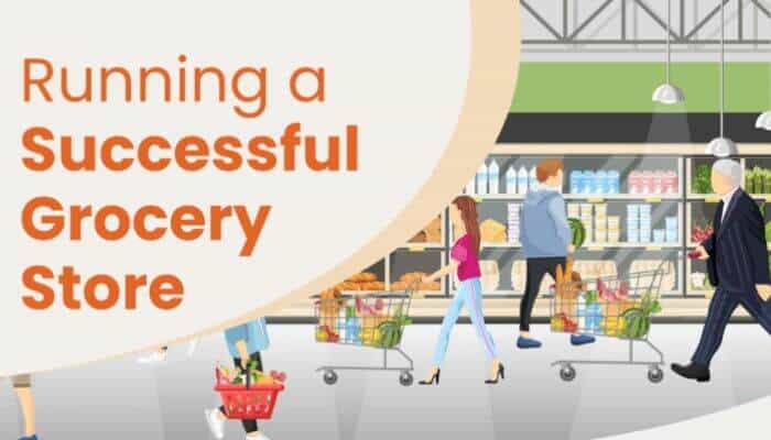 running grocery store