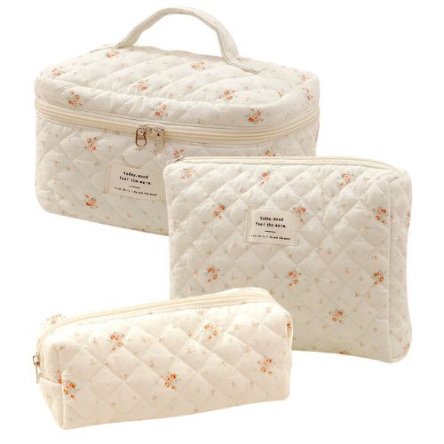 3 piece cosmetic bag set