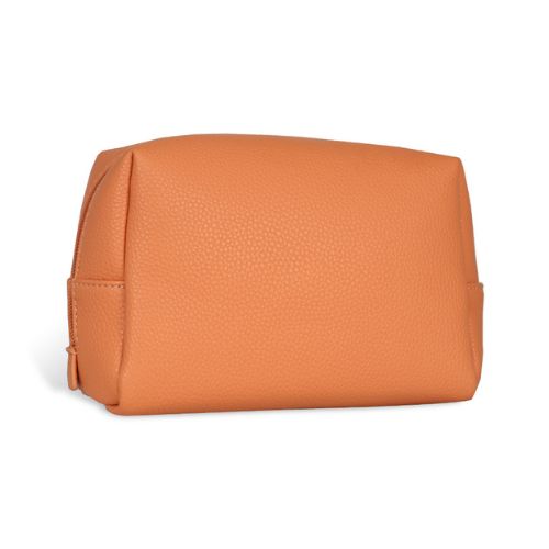 brown makeup bag