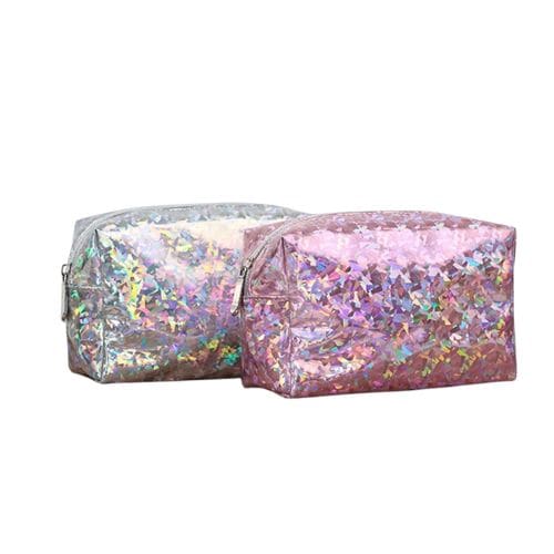 glitter cosmetic bag