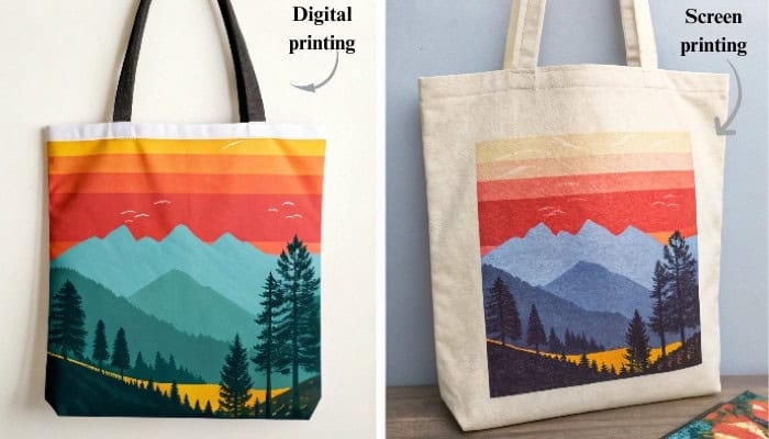 digital printing vs. screen printing