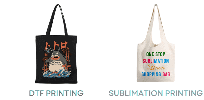 dtf printing and sublimation printing
