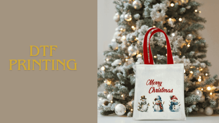 dtf printed tote bag