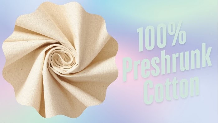 100% preshrunk cotton