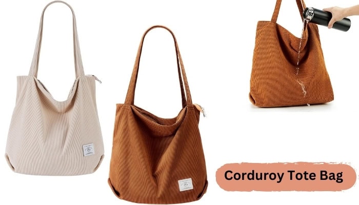 Corduroy Tote Bag