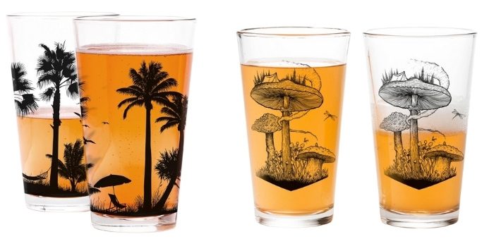 screen printed Drinking Glasses