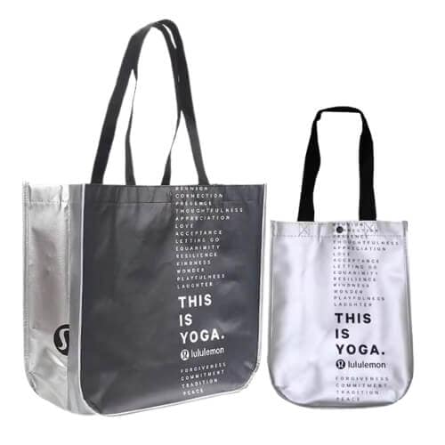 Glossy laminated shopping bags