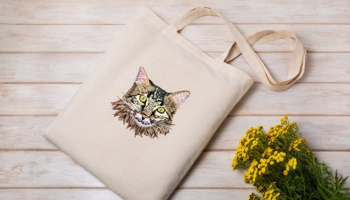 embroidery canvas bag