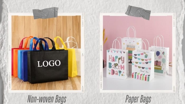 paper bags vs non-woven bags