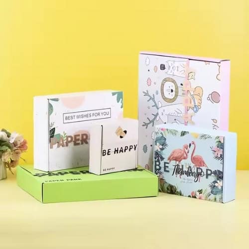 Custom printed mailer box with full-color exterior design