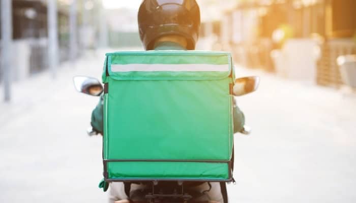 delivery ice cream with insulated packaging