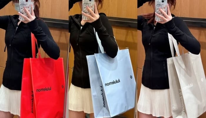 lululemon shopping bag