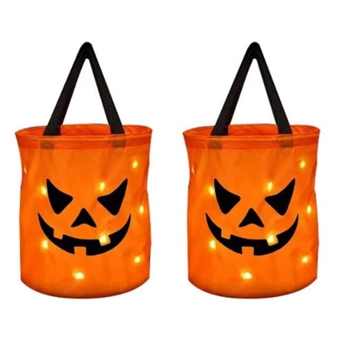 LED Pumpkin Halloween Promo Bag