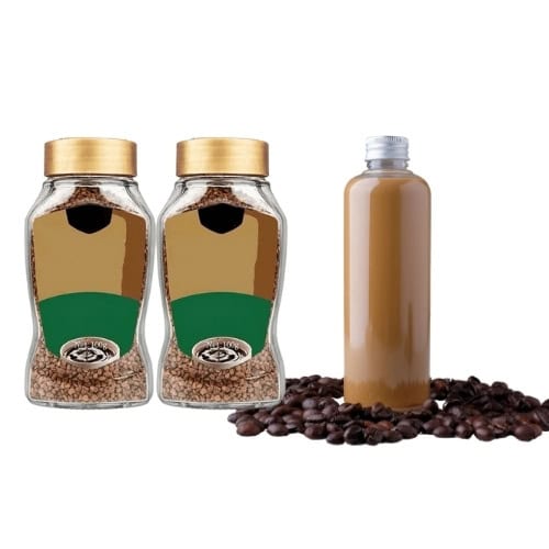 PET Glass Coffee Bottles