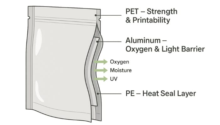 25 sacchetti in Mylar da 3,5 litri, extra spessi 25,4 mm, 25,4 x 35,6 cm, ermetici, sigillabili sottovuoto, per conservare alimenti a lungo termine, inodore, resistenti al calore, resistenti alla luce