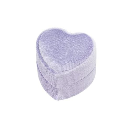 Heart-Shaped Velvet Gift Box