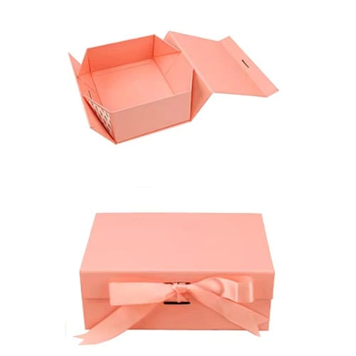 Ribbon Closure Collapsible Rigid Boxes