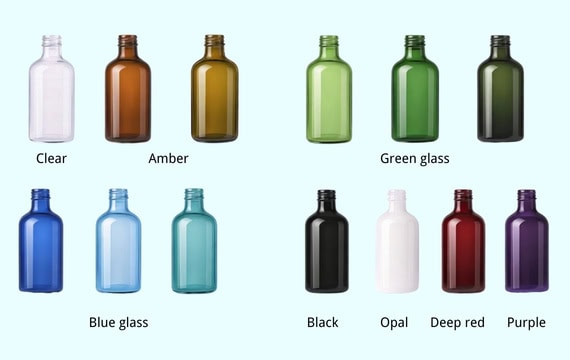 Color Variations of Glass Bottle