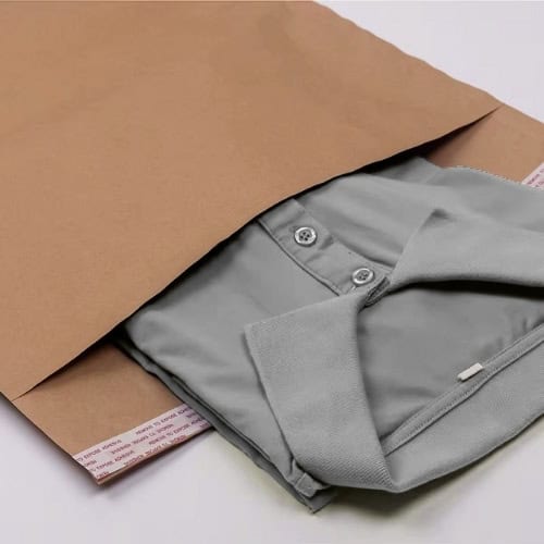 Paper mailers for clothing