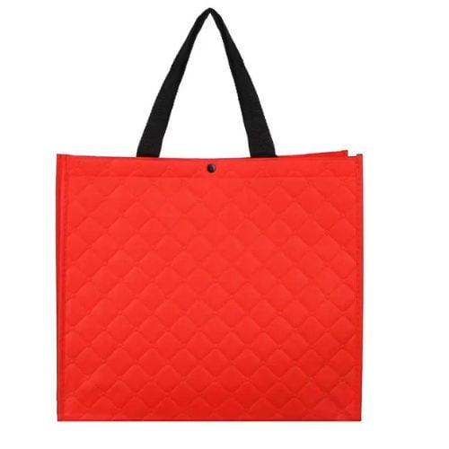 Patterned Quilted Non Woven Tote Bag