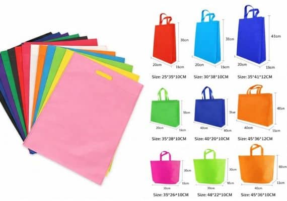 custom non woven bag sizes