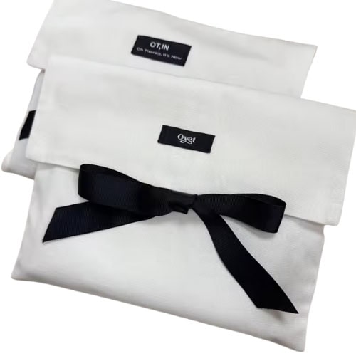 Natural Cotton Envelope Flap Dust Bag