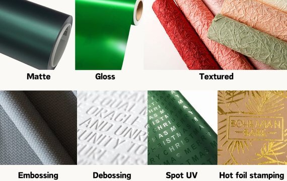Refined Surface Finishing for Gift Wrap Collections