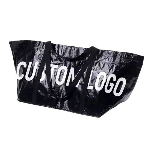 Boat Shape Laminated Woven Tote Bags