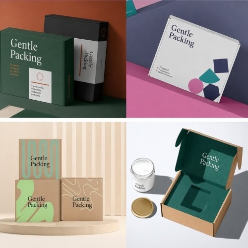 boîtes d'expédition personnalisées de marque