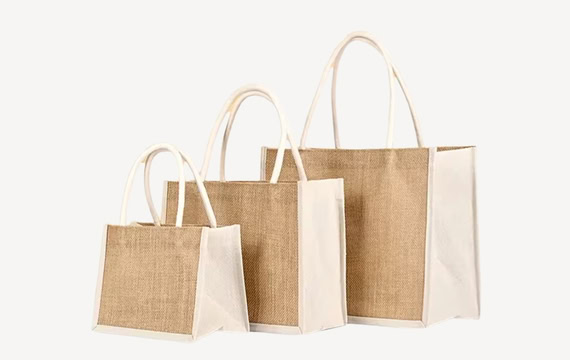 sac en jute avec poignée
